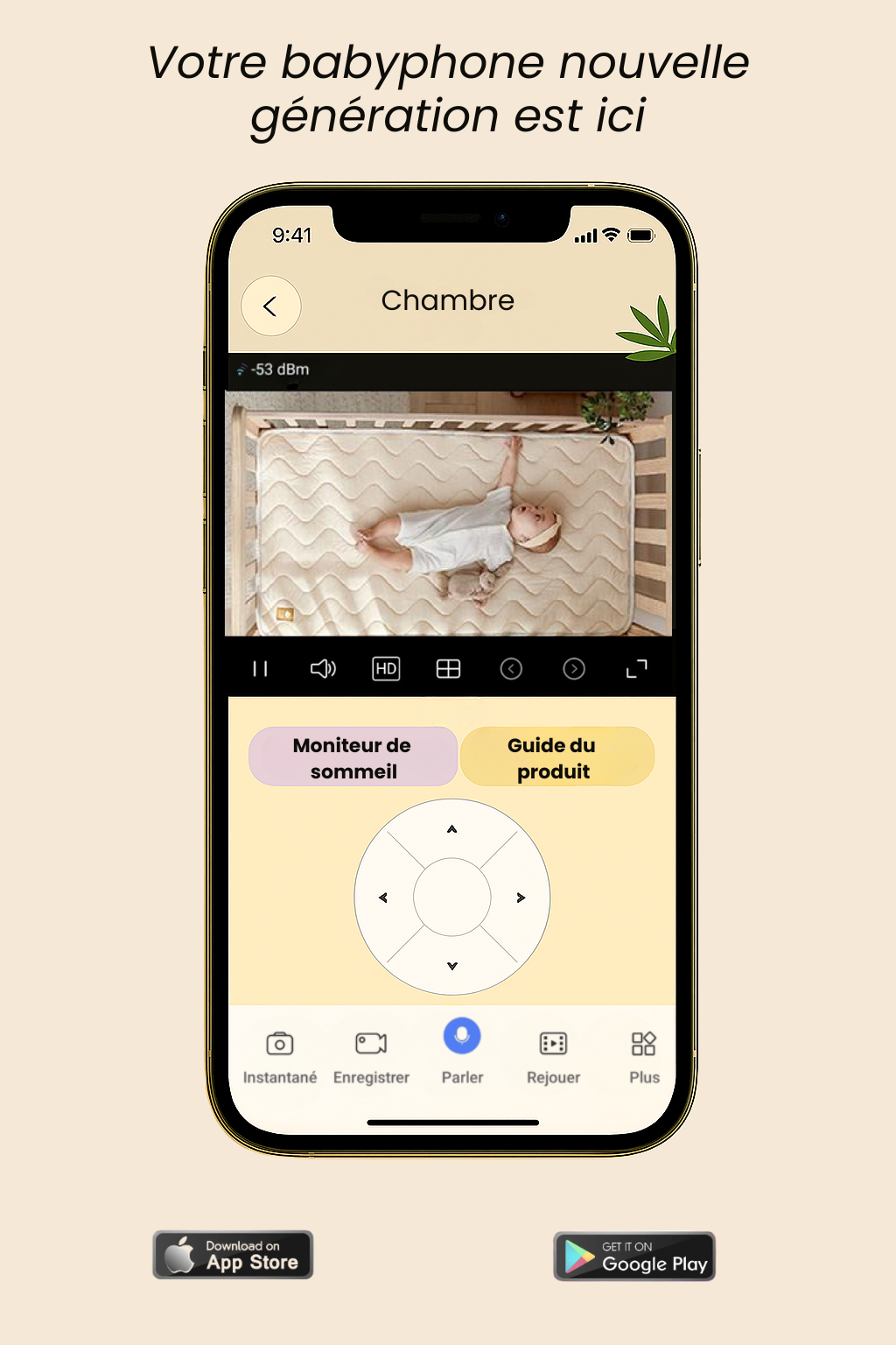 Caméra bébé Nubibi - Intelligente, connectée et sécurisante